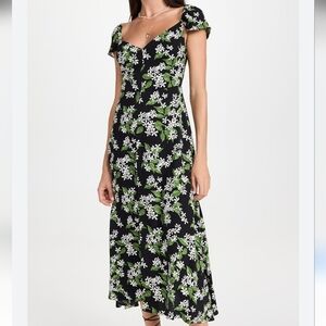 NWT Reformation Floral Baxley Dress, Size 10